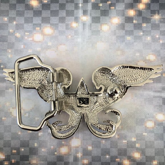 Swallows Tattoo Flash Belt Buckle Sparrows Star - Picture 3 of 4